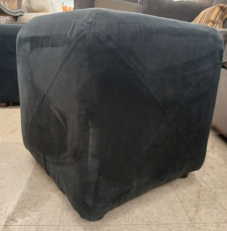 Square Velvet Ottoman