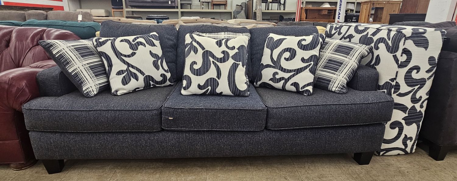 Stylish 3-Seat Sofa &amp; Ottoman