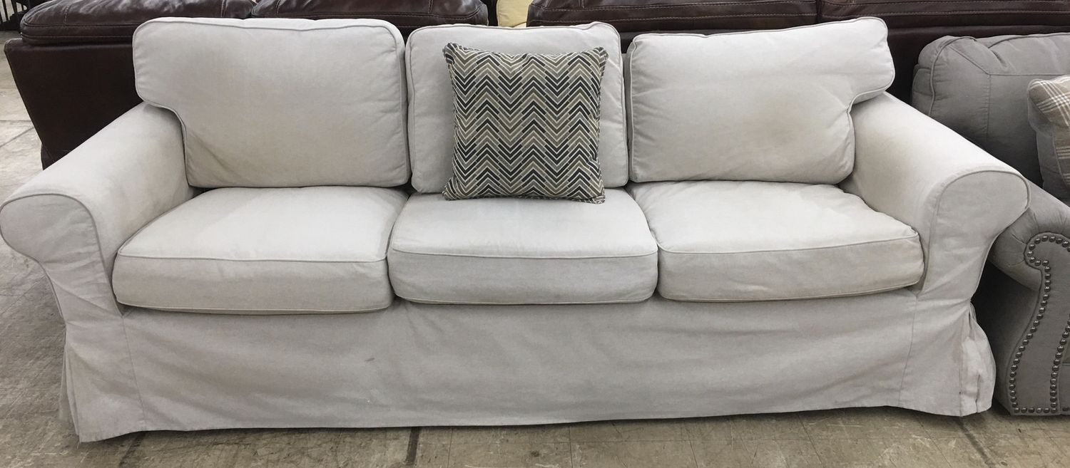 White 3 Seater Sofa