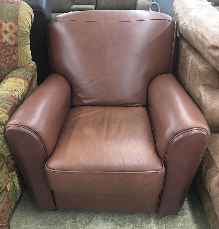 Luxurious Brown Leather Armchair