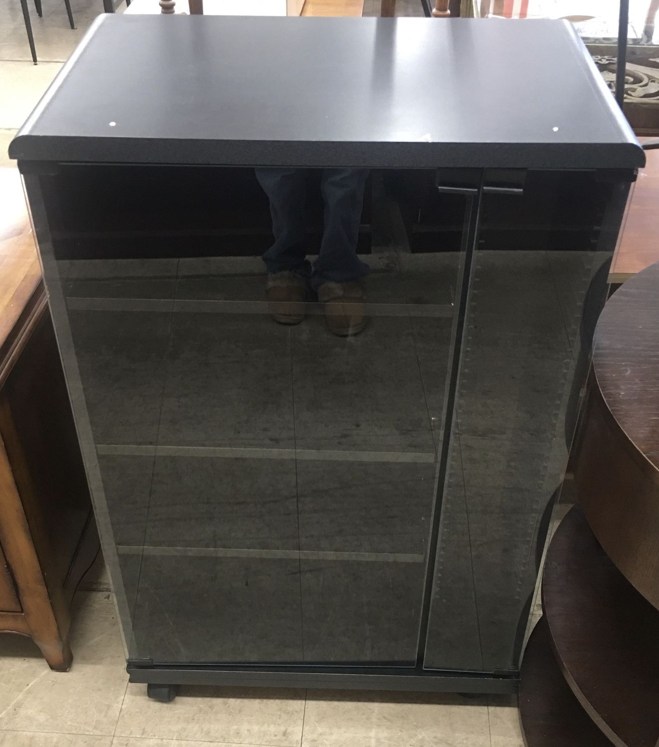 Sleek Modern Entertainment Display Cabinet