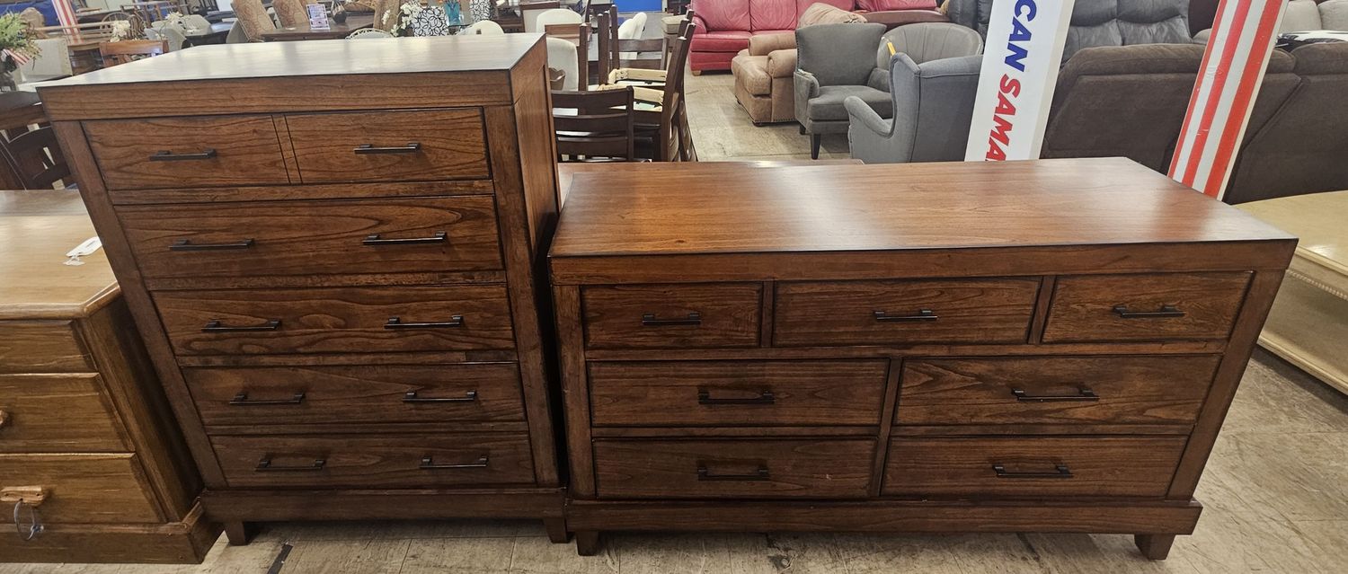 Aspenhome dresser and chest set
