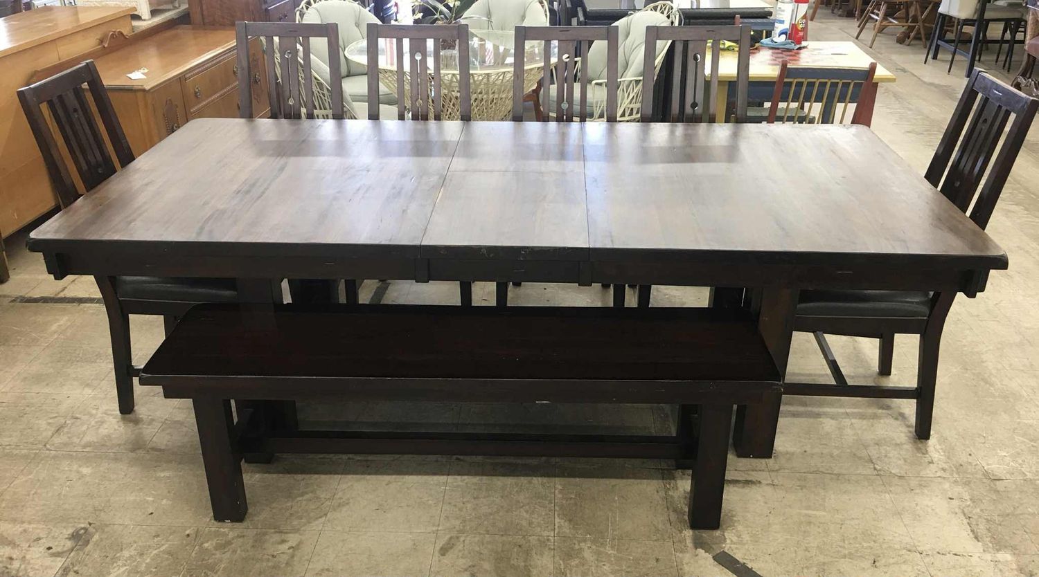Stunning Solid Wood Dining Set!