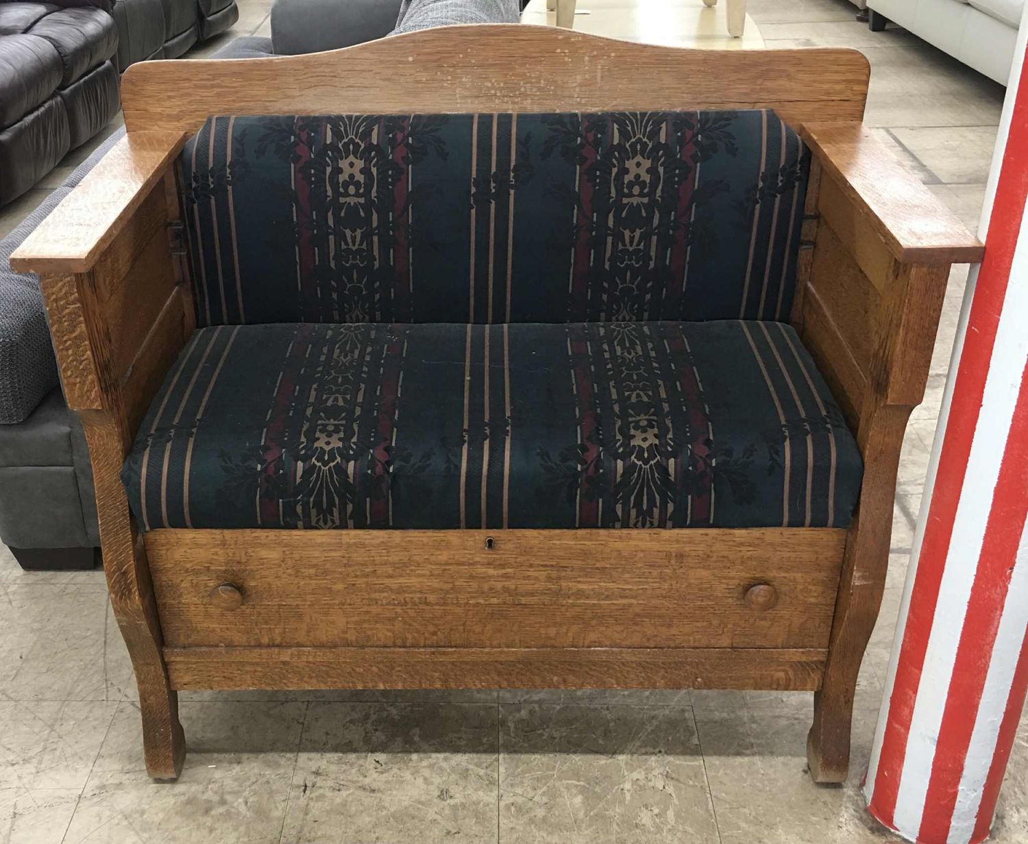 Charming Vintage Loveseat with Storage
