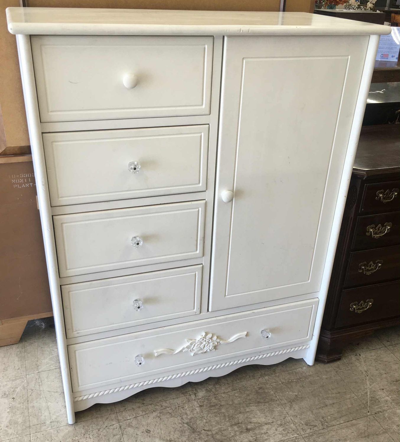Charming Tall Wood Dresser/Wardrobe