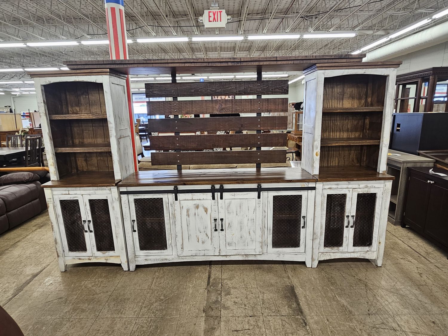 The big rustic tv stand