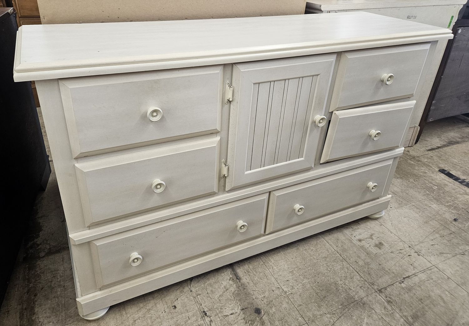 Charming whitewashed dresser
