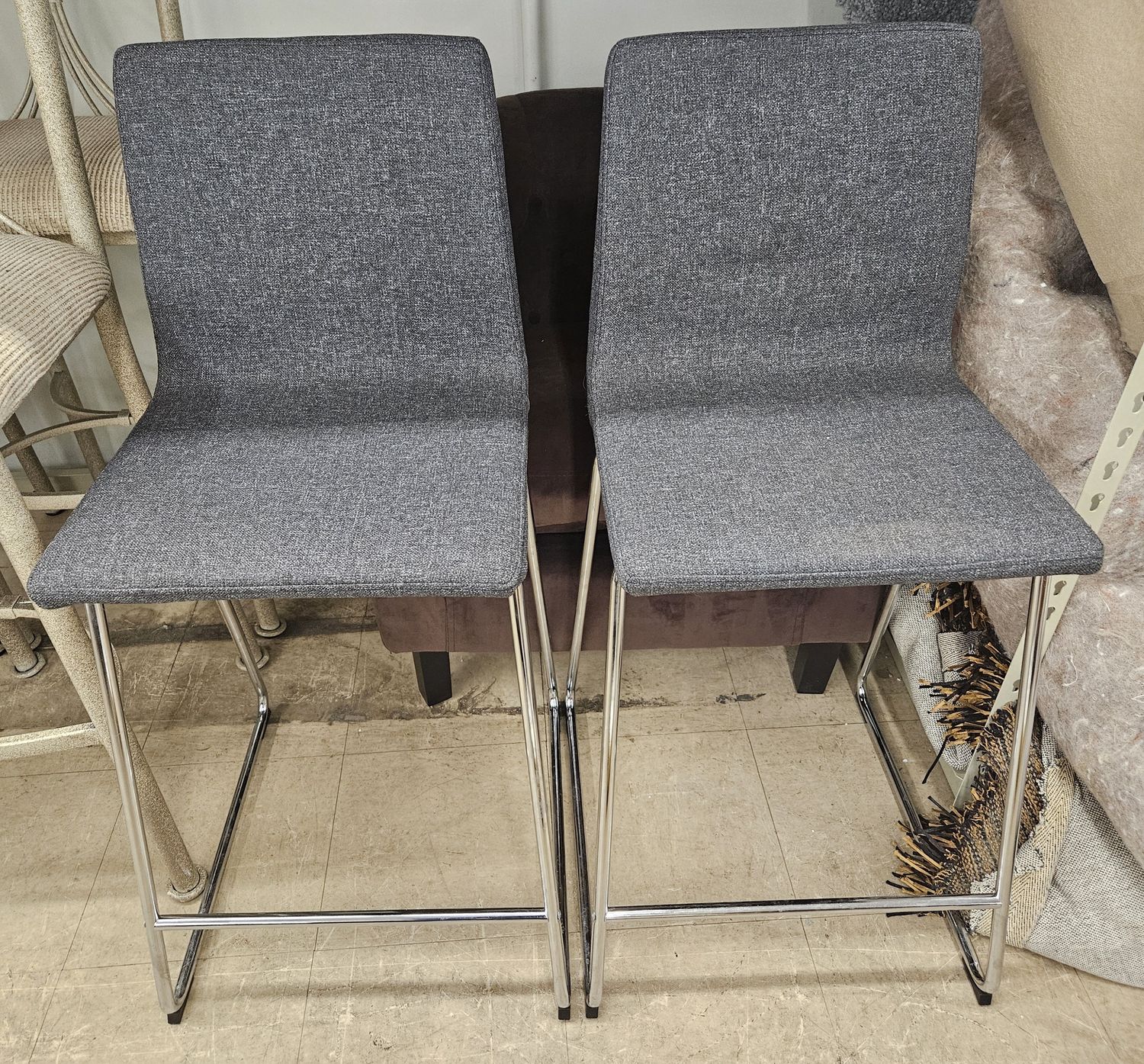 Charcoal gray barstools