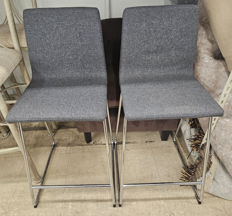 Charcoal gray barstools