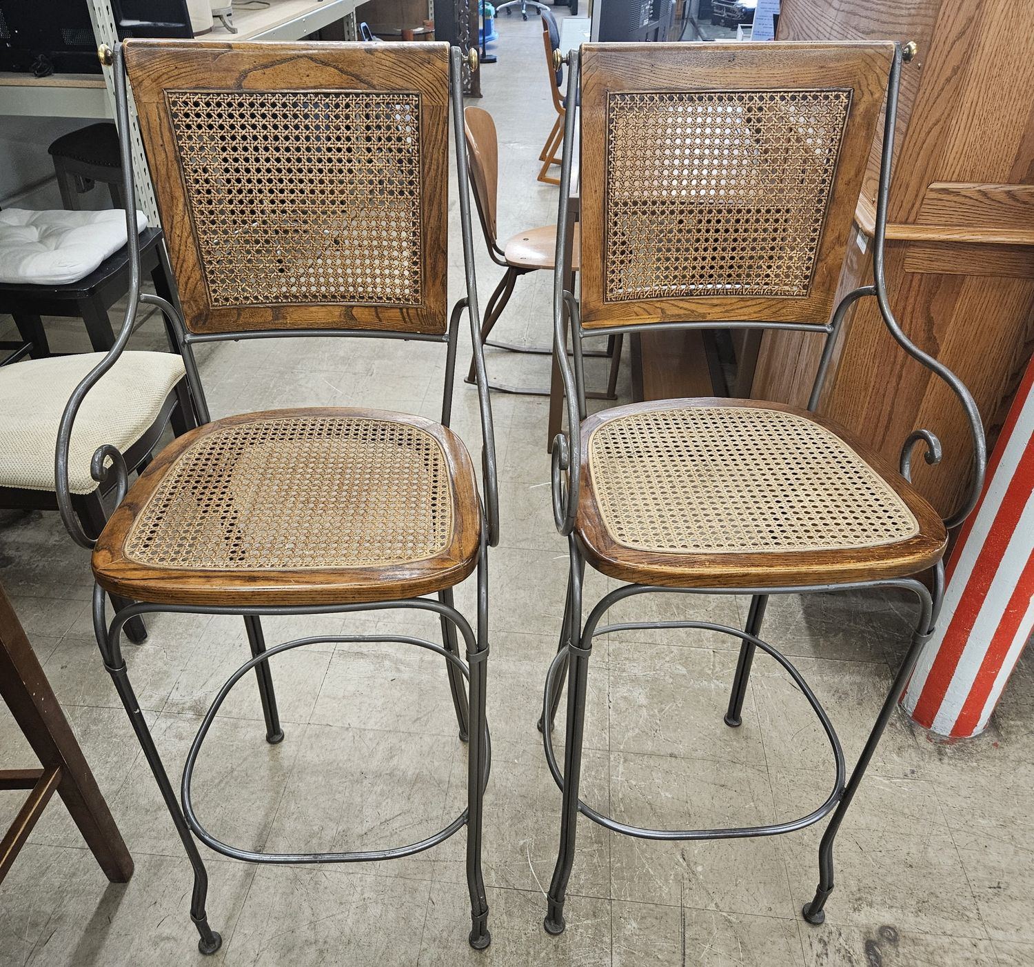 high-back barstools