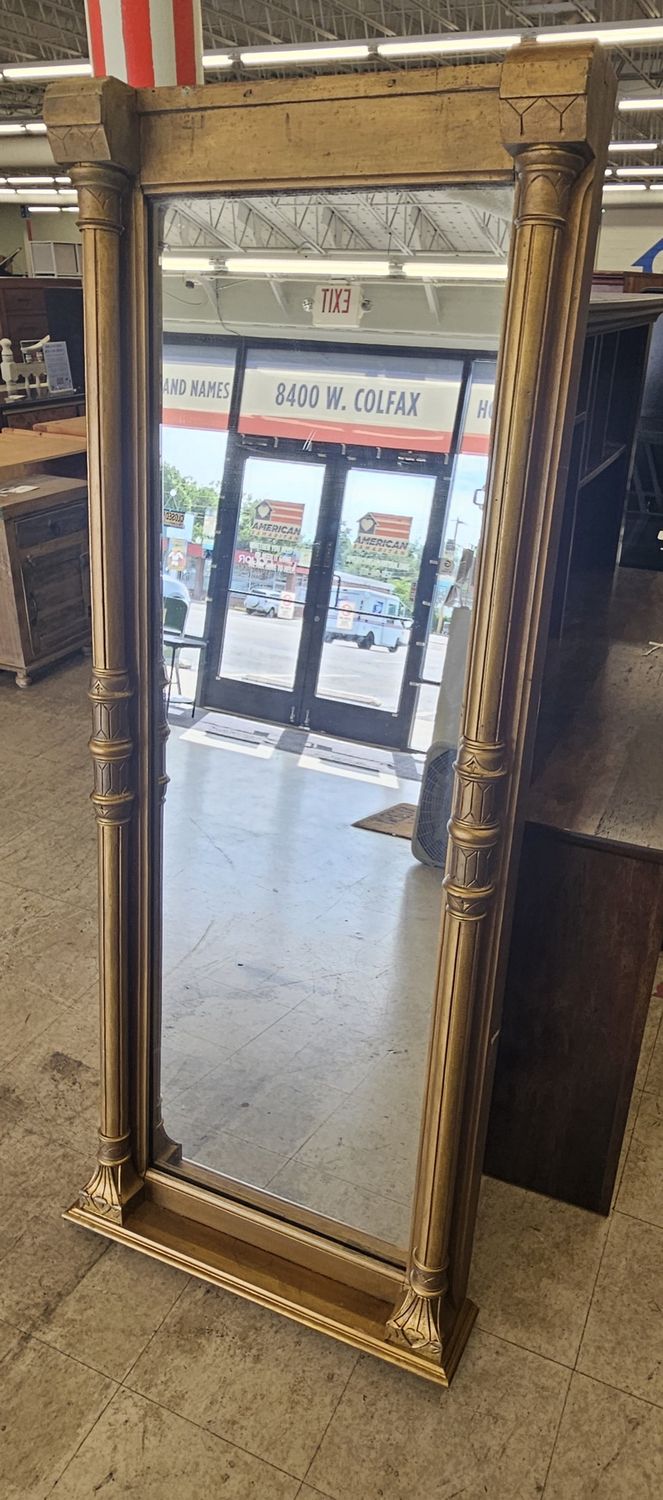 Antique American Empire pier mirror