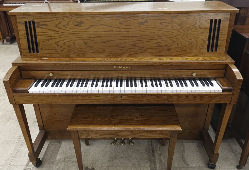 Oak Baldwin Hamilton Studio Upright Piano