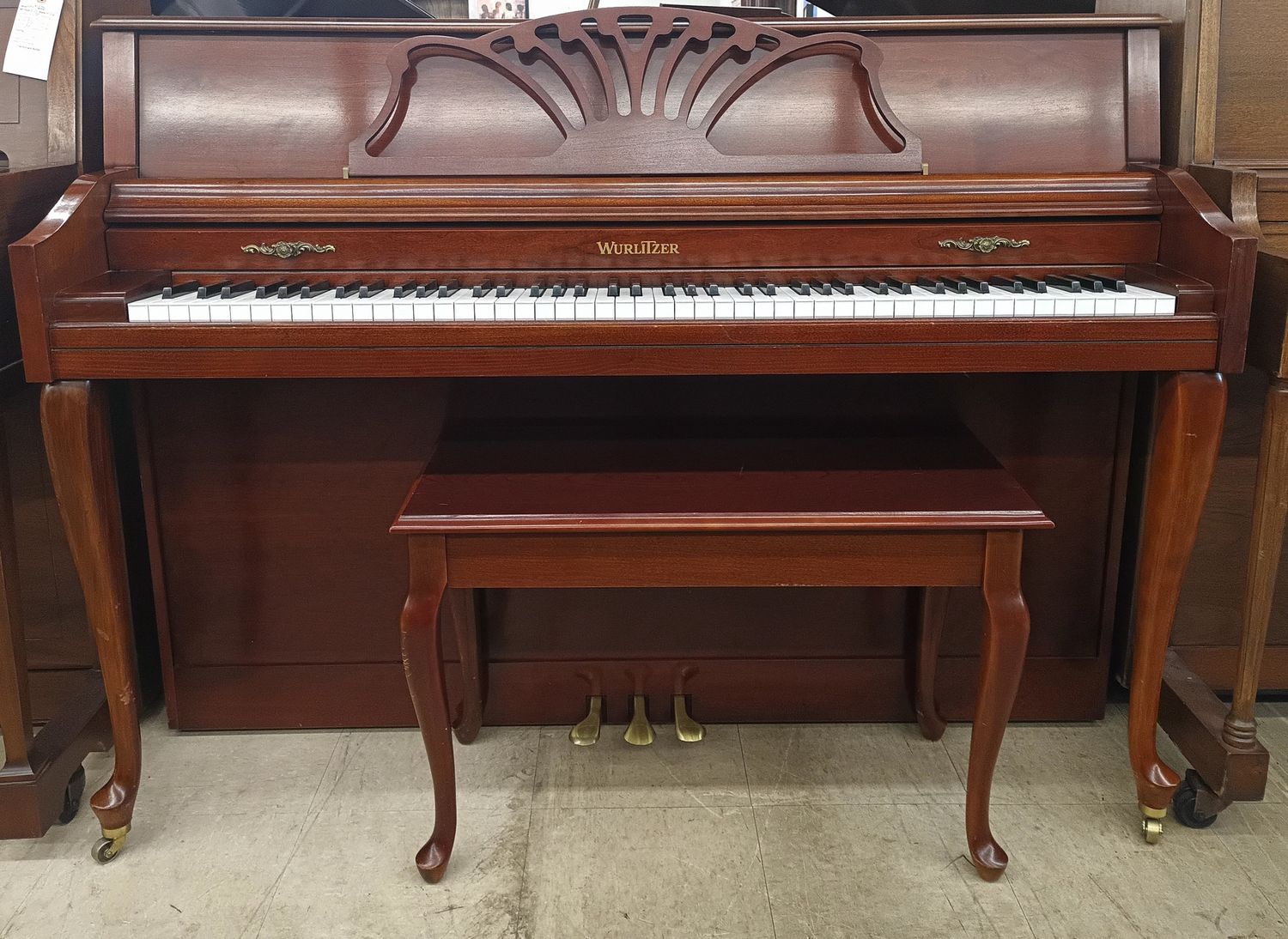 Queen Anne Wurlitzer Console Piano