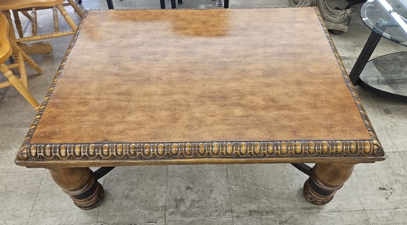 Old World-style coffee table