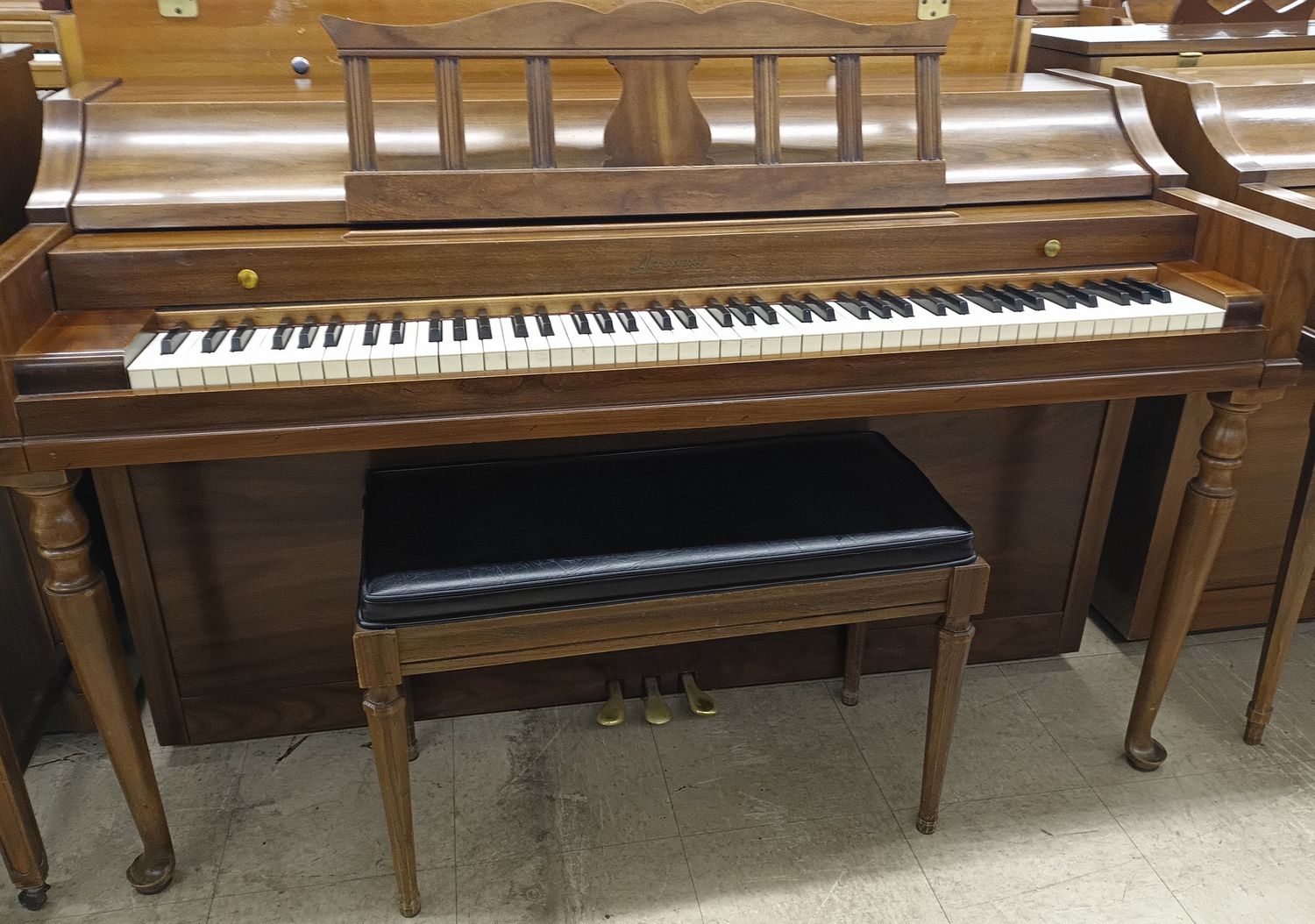 French Provincial Wurlitzer Console Piano