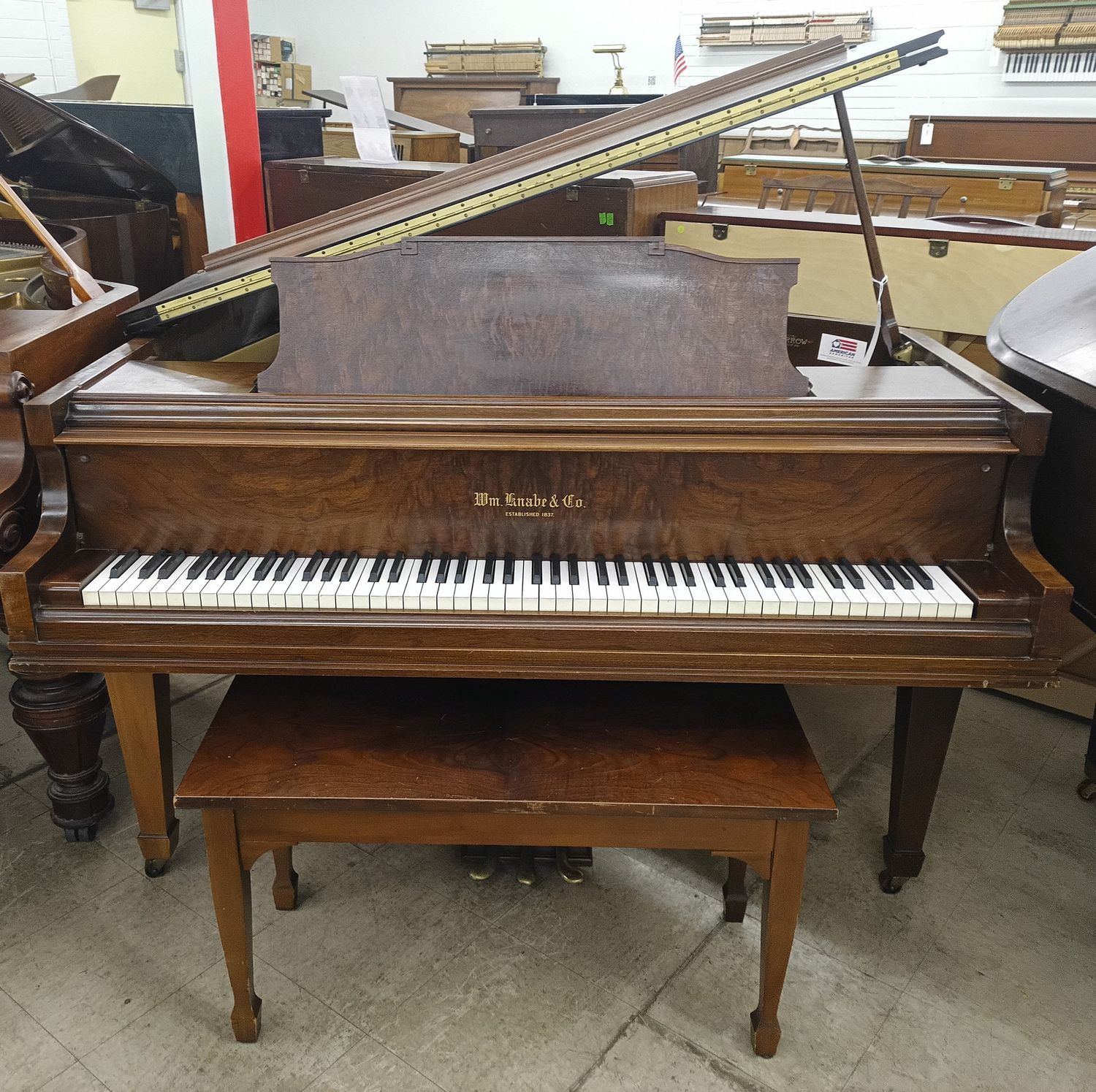 W.M. Knabe &amp; Co. Baby Grand Piano