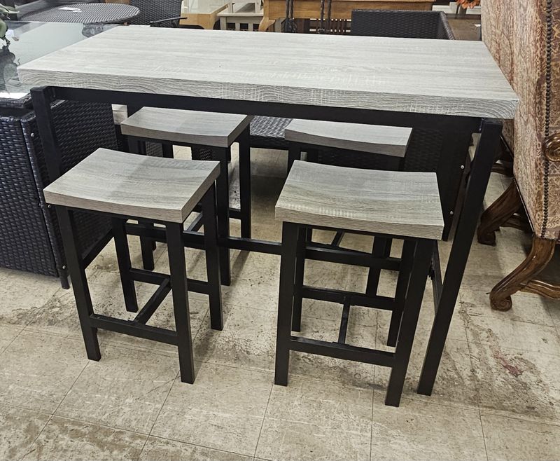 Modern 5-piece counter-height dining set