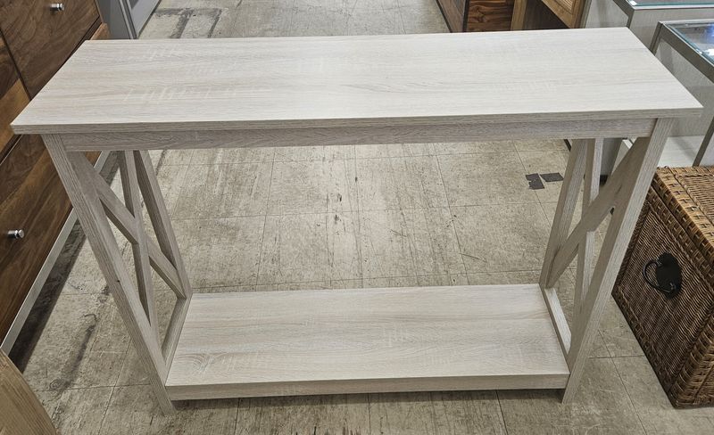 Weathered oak console table