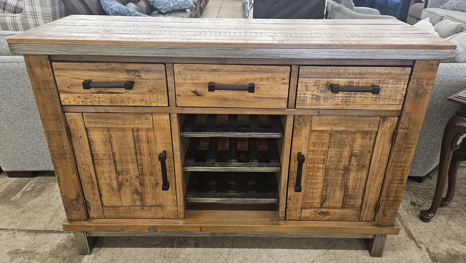 Rustic farmhouse sideboard