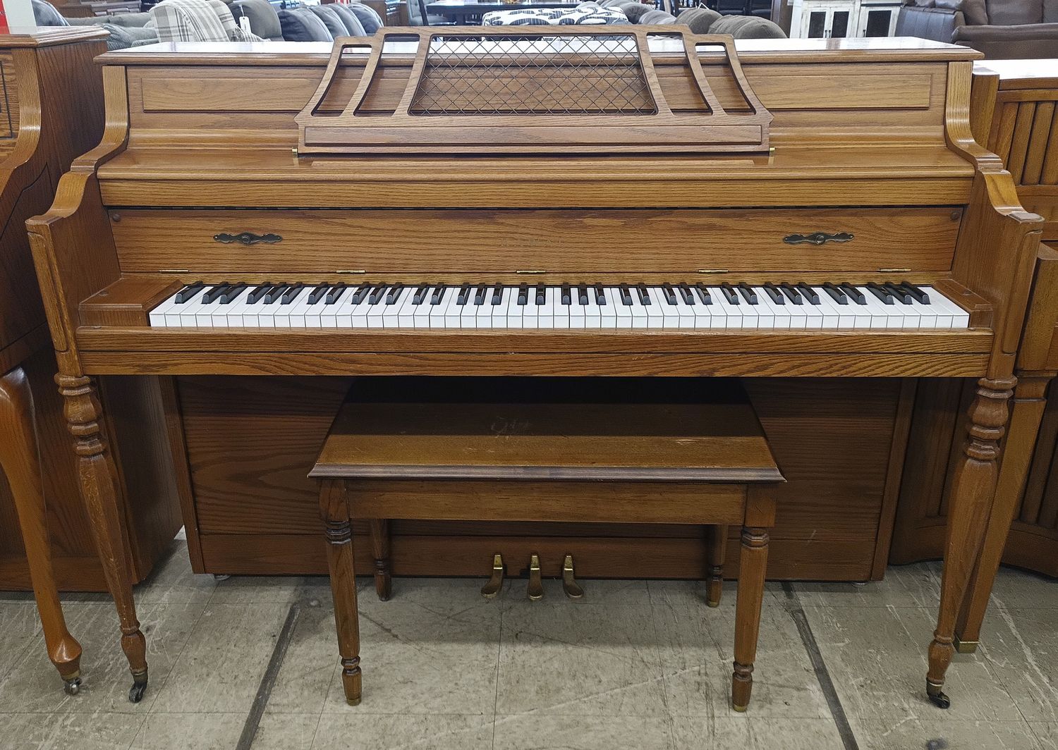 Oak Kawai Console Piano