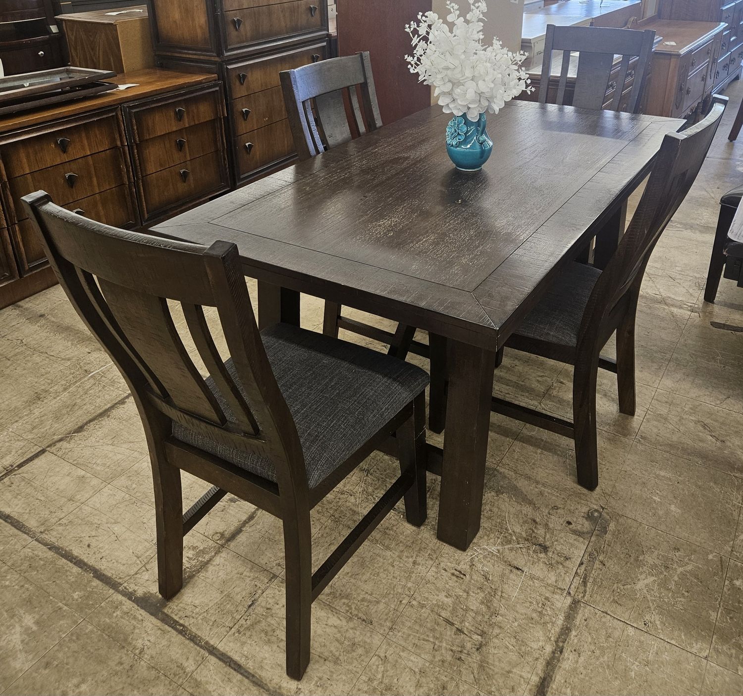 Modern rustic dining set