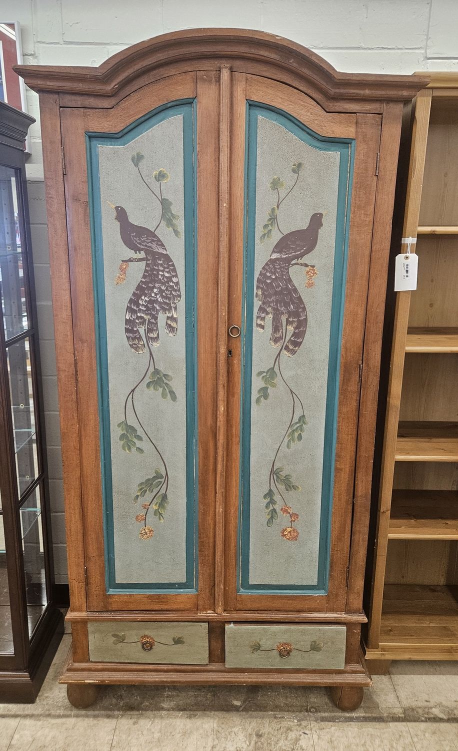 Charming hand-painted armoire