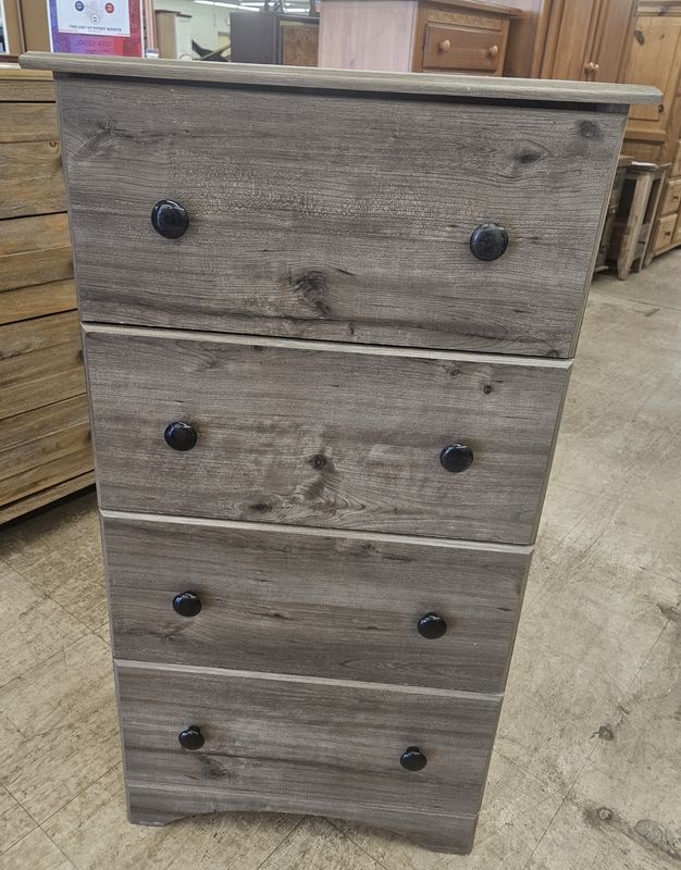 Rustic gray chest of drawers