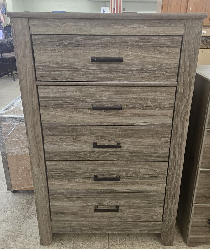 Rustic-modern 5-drawer chest