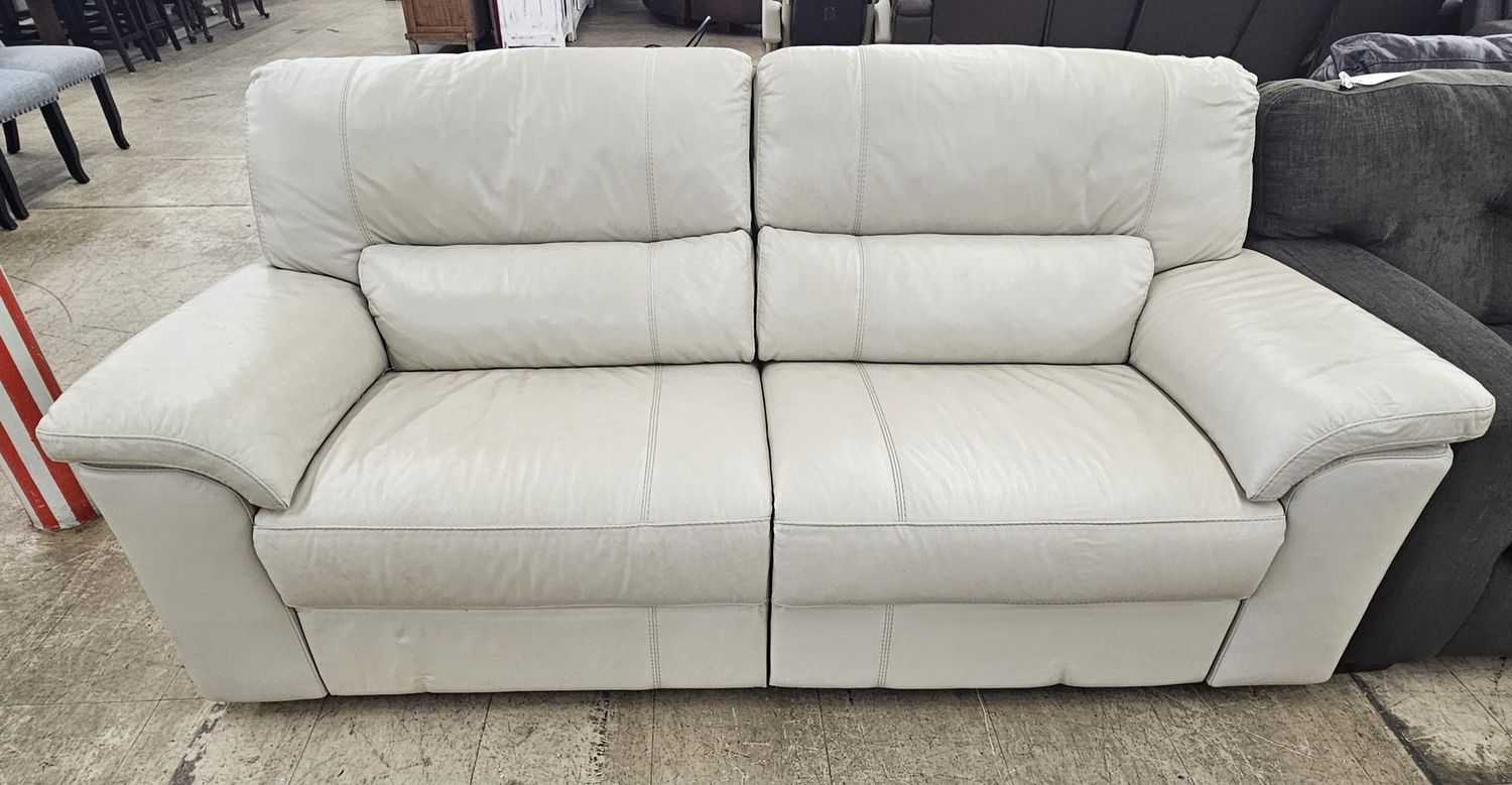 creamy leather power reclining sofa!