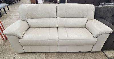 creamy leather power reclining sofa!