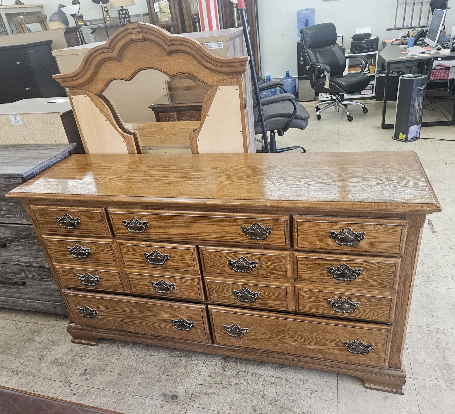 classic solid wood dresser!