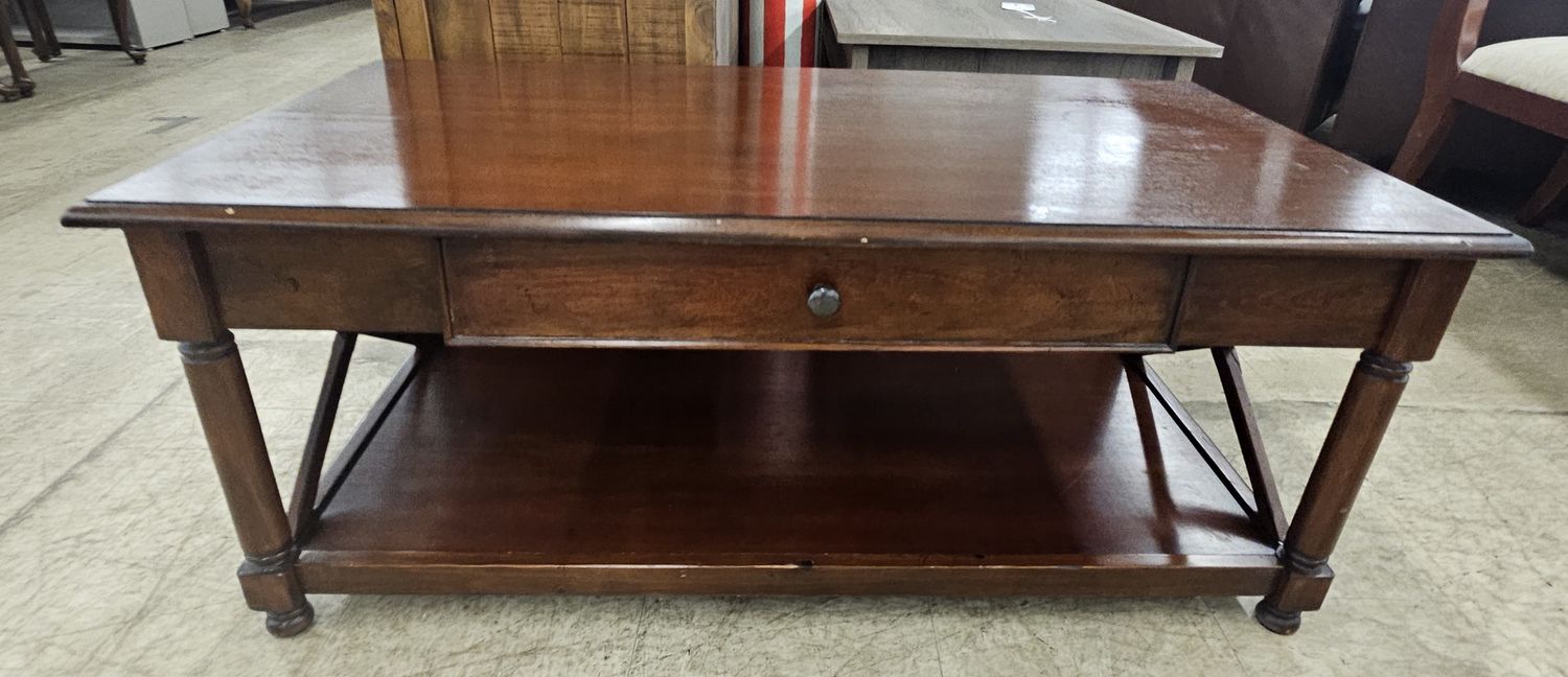 Sturdy wood coffee table!