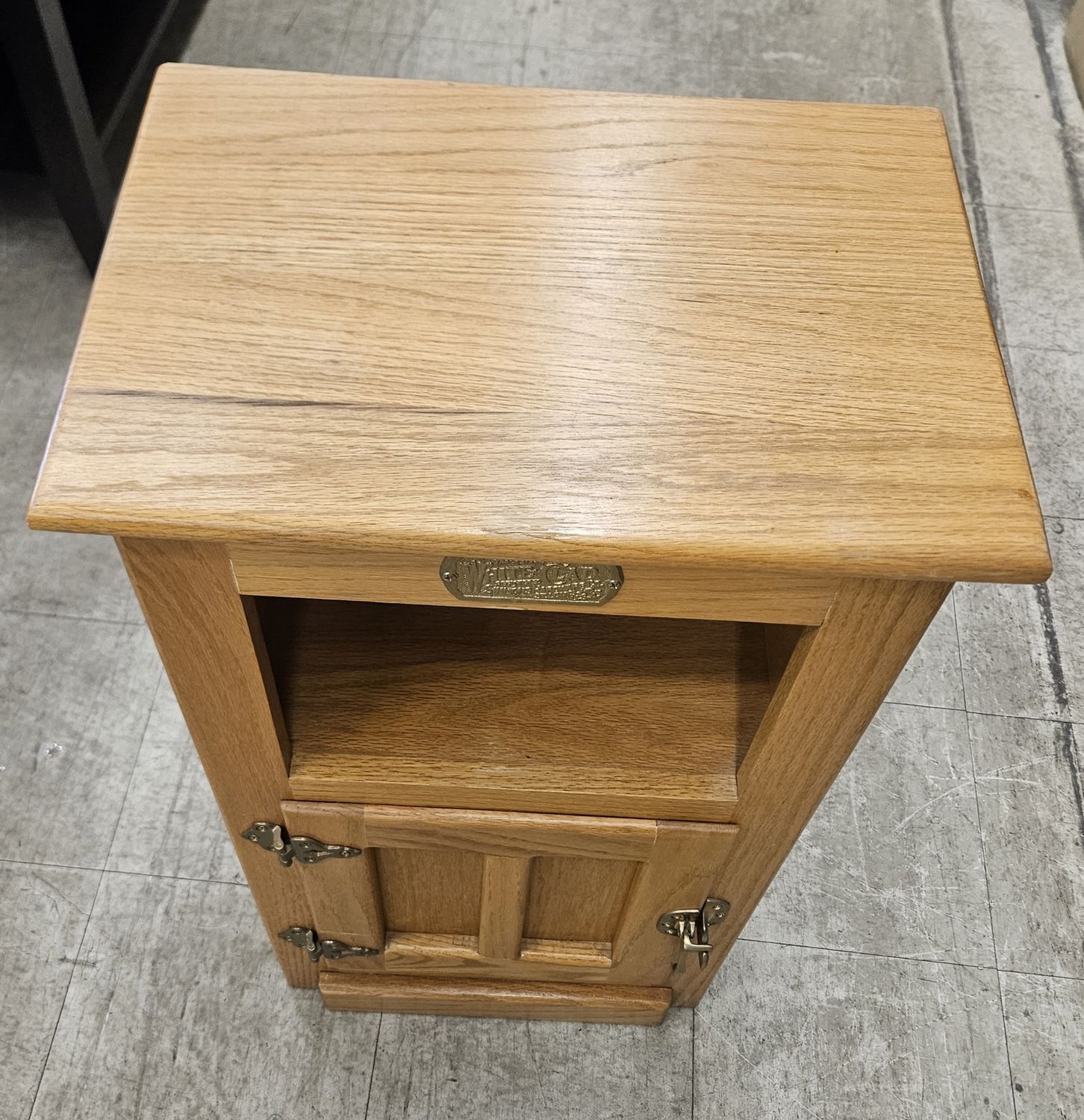 Solid oak Valley City cabinet