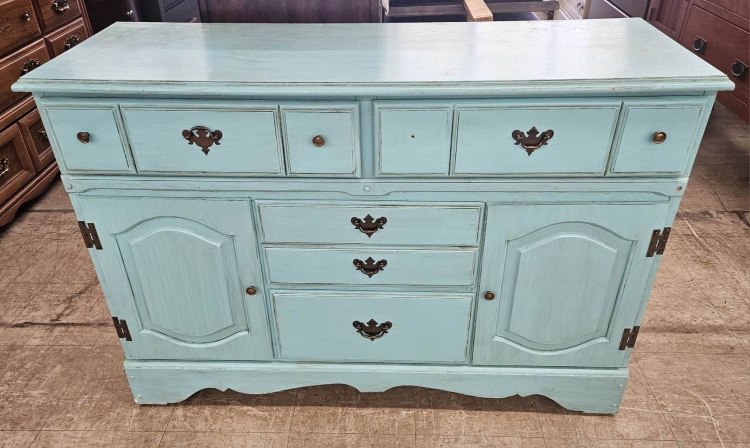 Turquoise sideboard/buffet