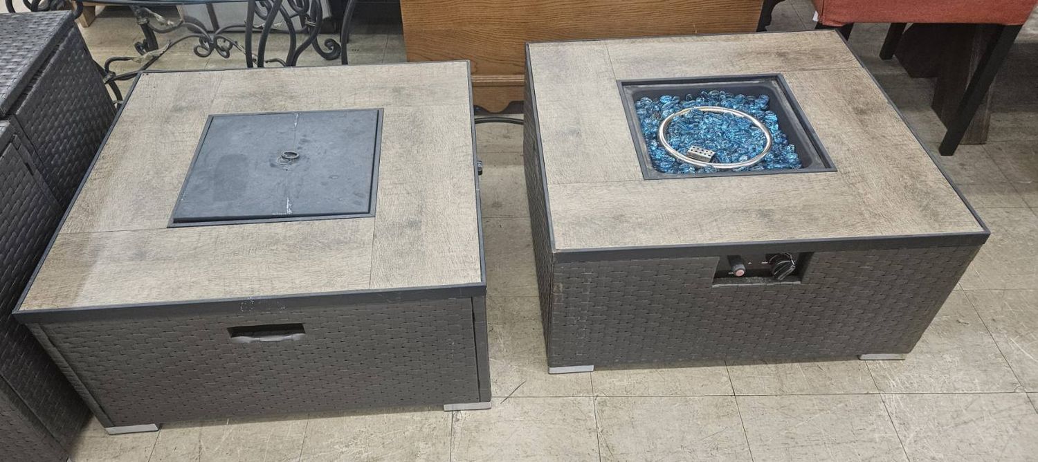 Stylish propane fire pit tables!