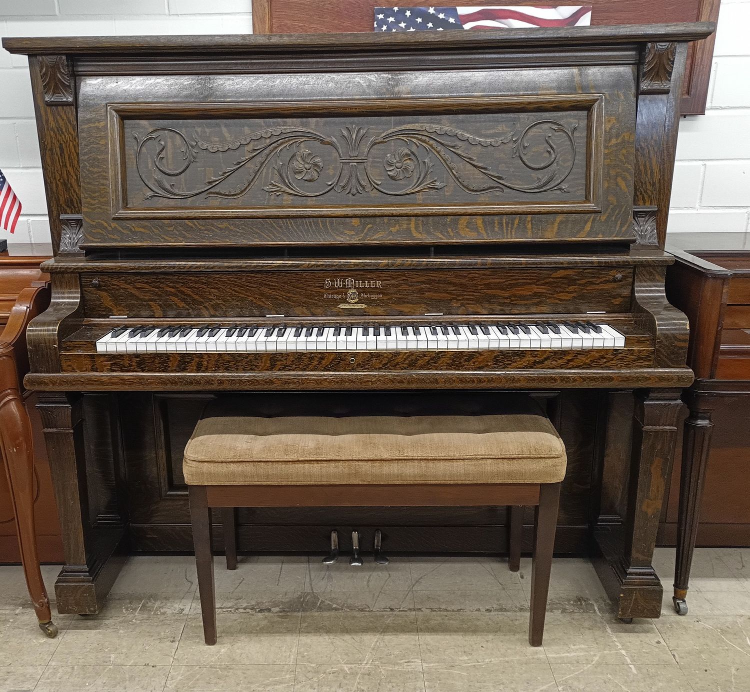 SW Miller Cabinet Grand Piano