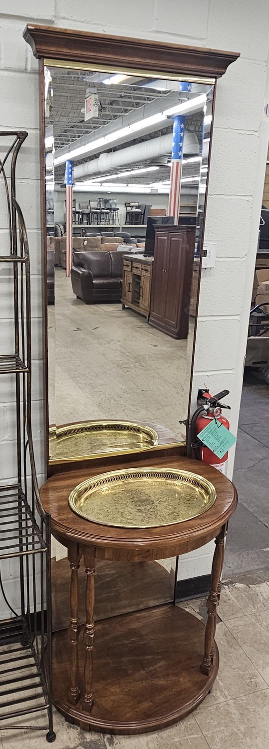 Vintage hallway table &amp; mirror