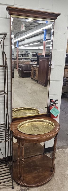 Vintage hallway table &amp; mirror
