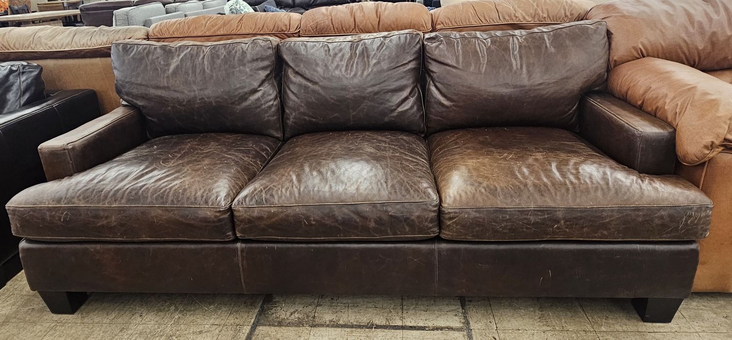 Bernhardt Interiors leather sofa