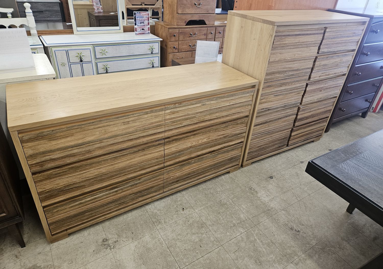 contemporary dresser and chest set!