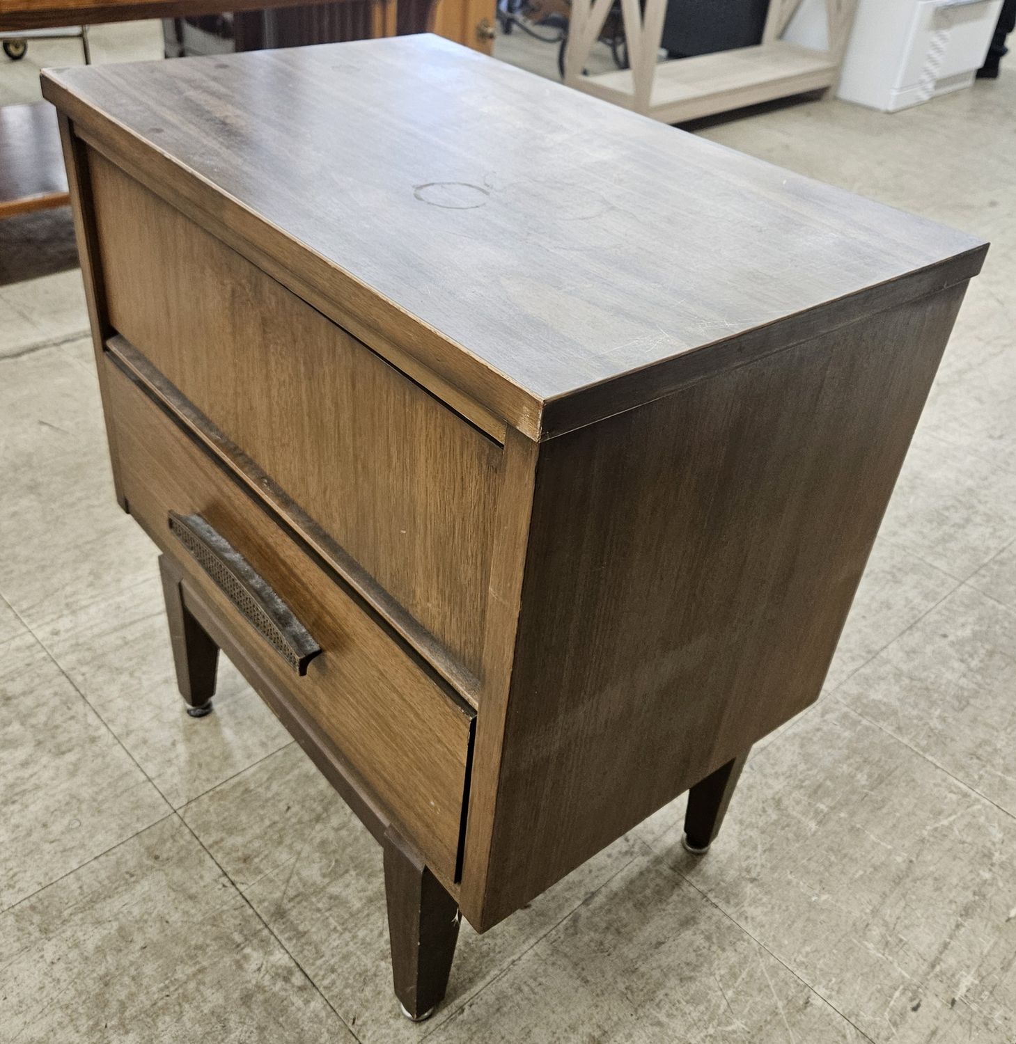 Mid-century modern nightstand!