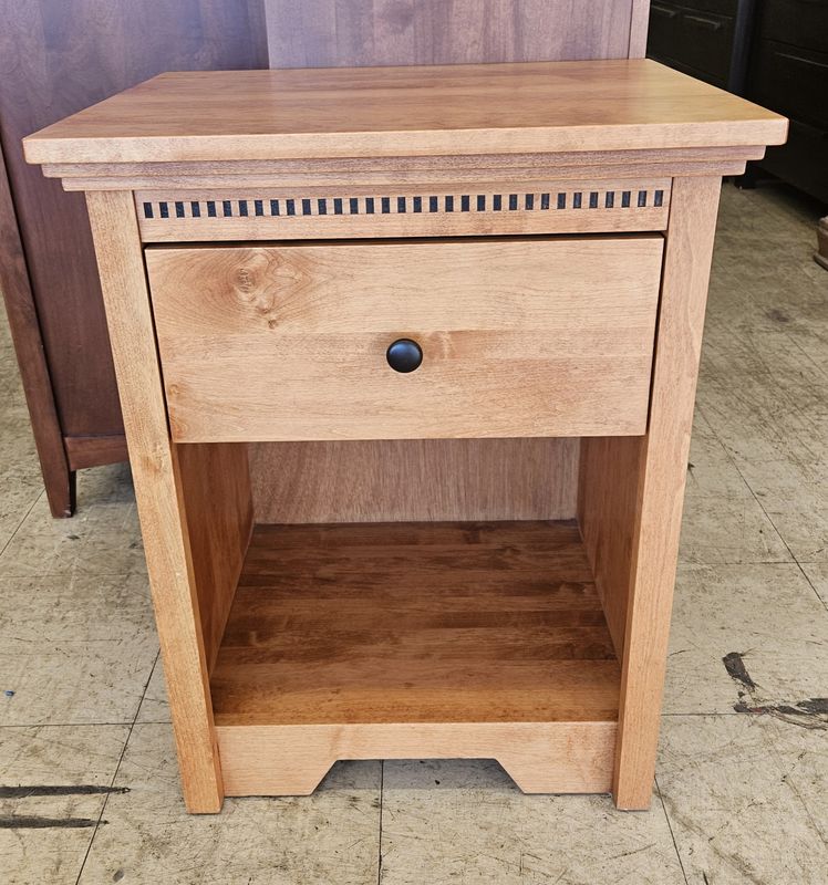 Honey solid wood nightstand