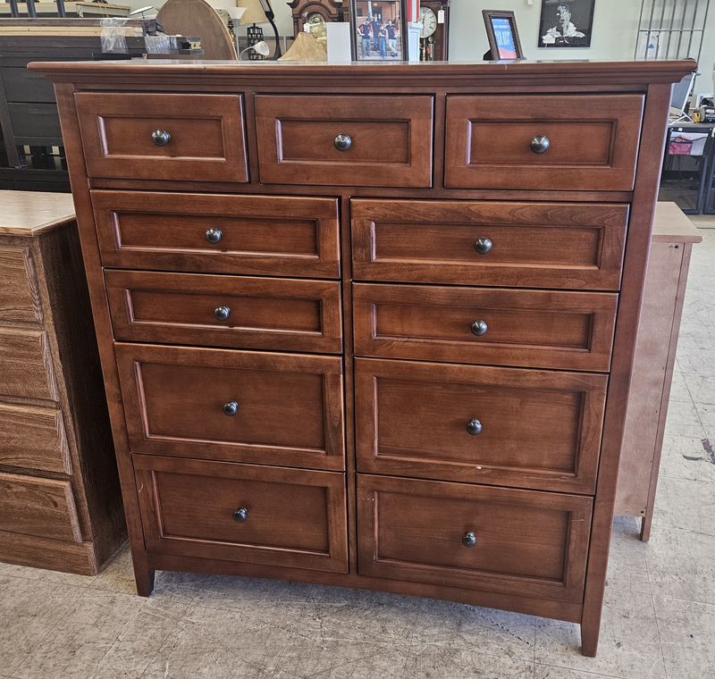 Rich Cherry solid wood dresser.
