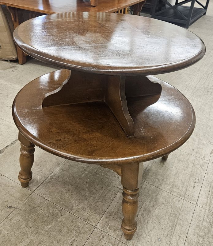 Two-tier round accent table!