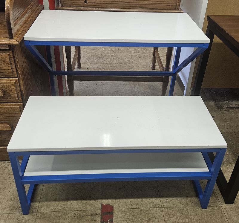 Modern industrial-style tables