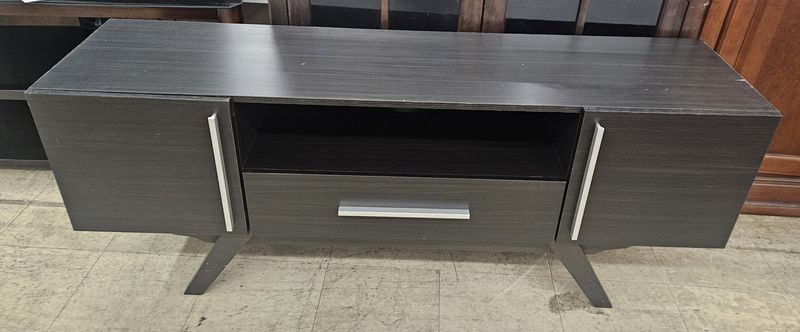 Modern Espresso TV Console with Storage