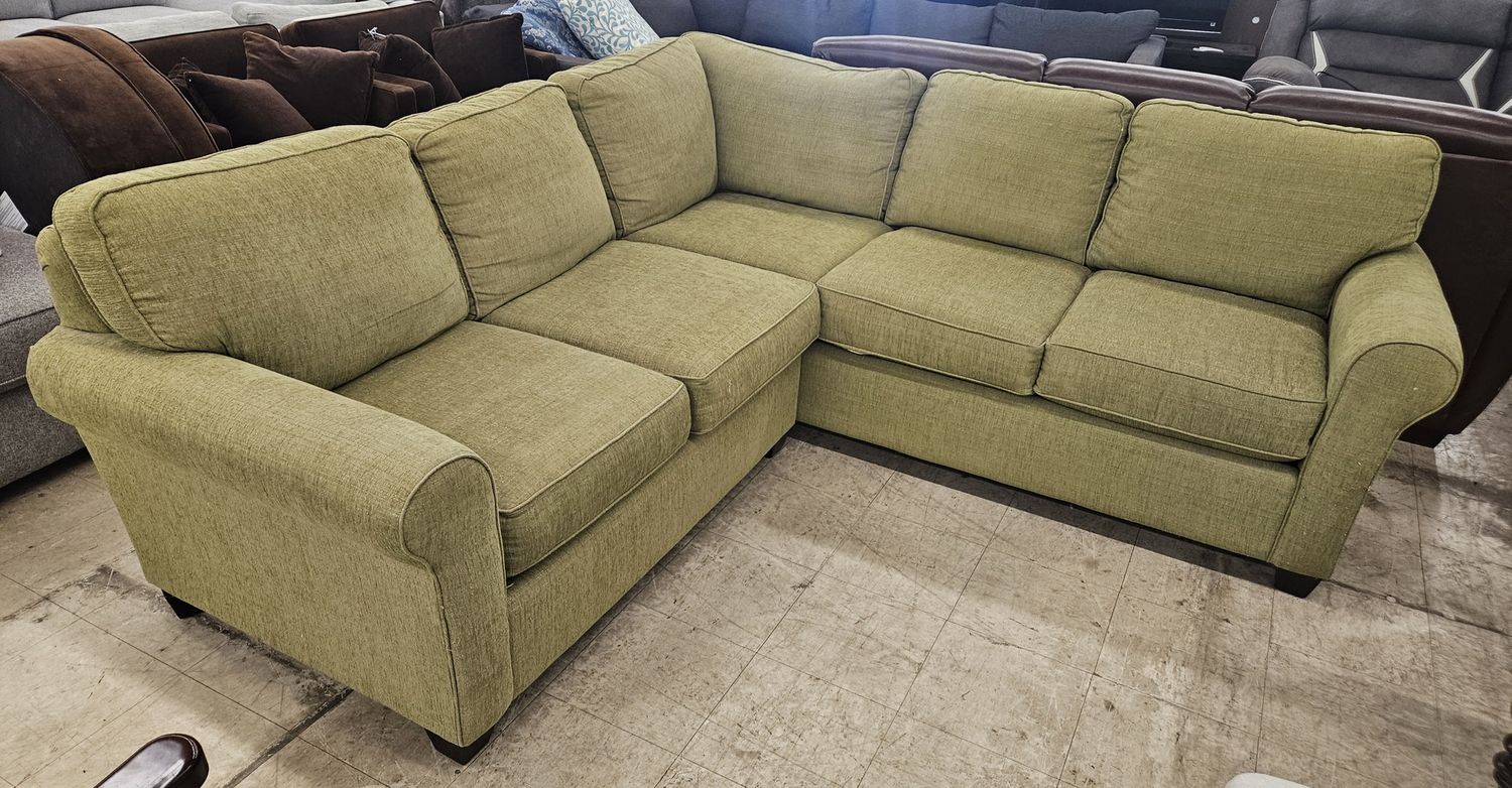 Modern Sage Green Sectional Sofa