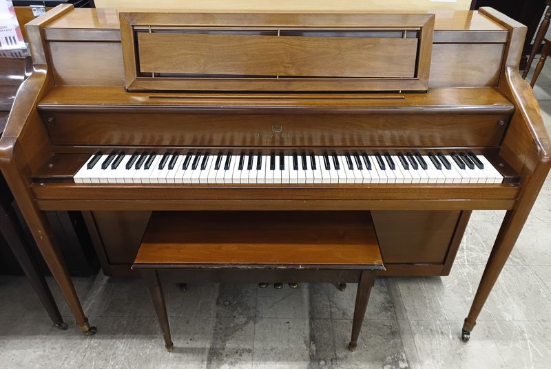 Mid Century Modern Story and Clark Console Piano