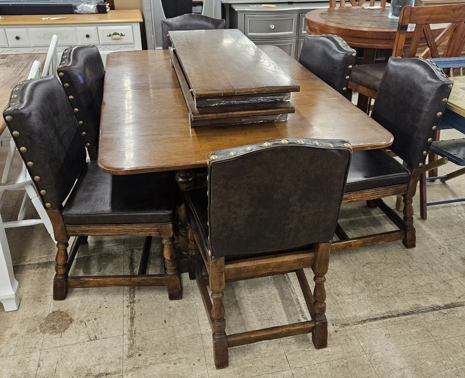 Rustic Solid Wood Dining Set
