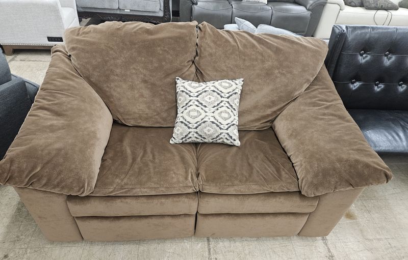 Plush Reclining Loveseat